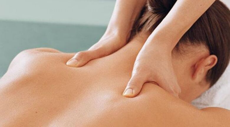 Nekmassage met osteochondrose